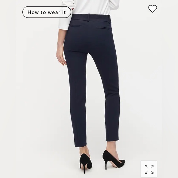 J. Crew Cameron stretch wool navy trousers - Picture 3 of 6